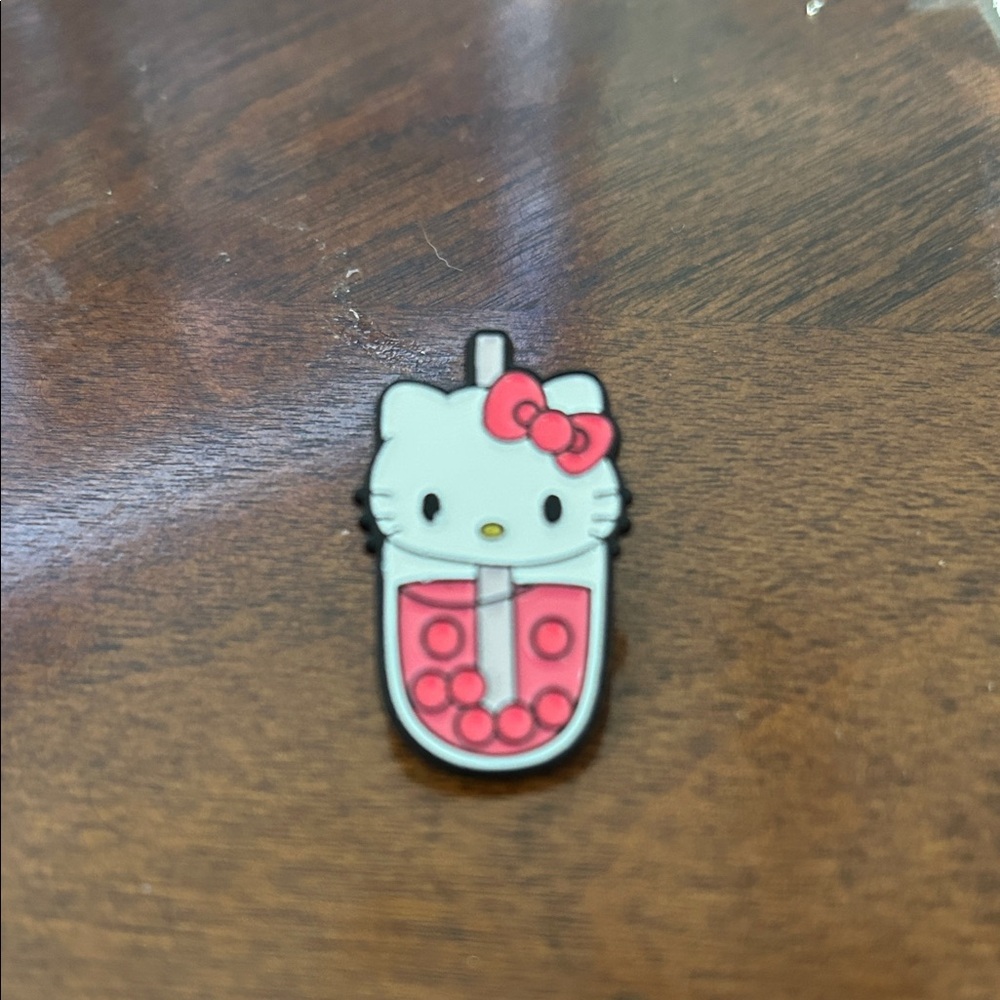 Hello Kitty Pink Bubble Tea enamel pin